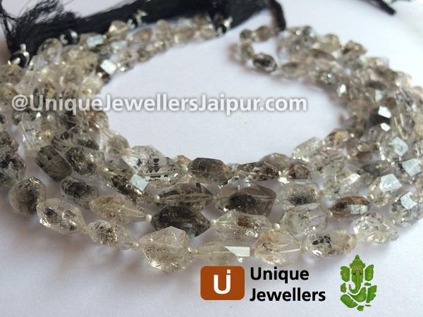 Double Terminated Quartz Far Rough Nugget Beads